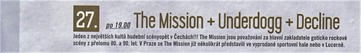 THE MISSION, tištěný program PA