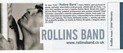 HENRY ROLLINS, tištěný program PA